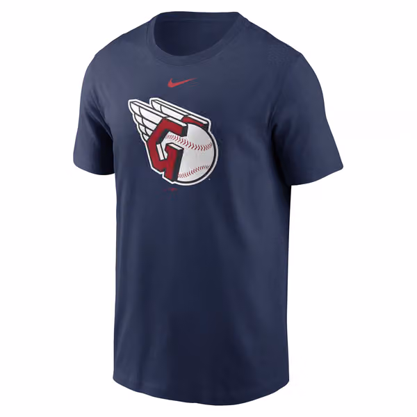 Cleveland Guardians Large Logo MLB T-Shirt Navy view 1
