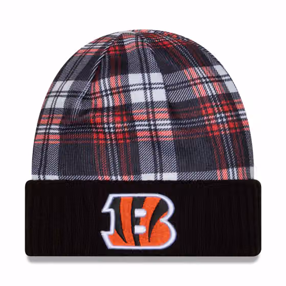 Cincinnati Bengals 2024 NFL Sideline Statement New Era Knit Hat Black product photo