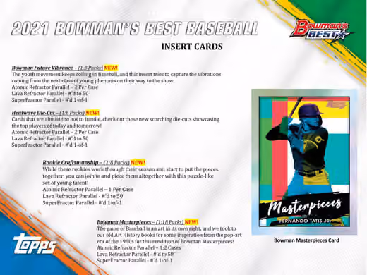2021 Bowman's Best Baseball Hobby Box MLB view 4