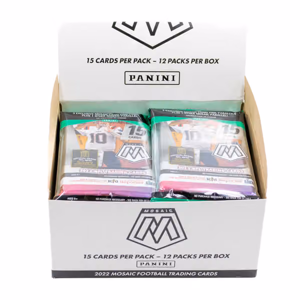 2022 Panini Mosaic Football NFL Multi Cello Fat-Pack Box view 2