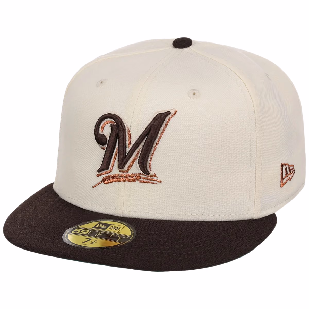 Milwaukee Brewers MLB Walnut Reserve New Era 59FIFTY detail view
