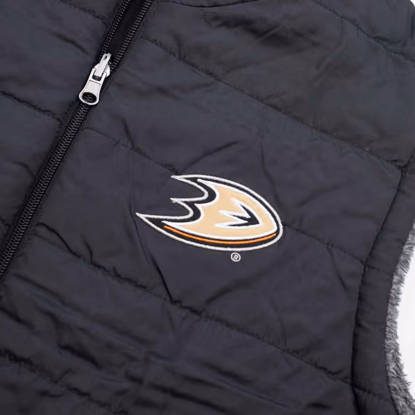 Anaheim Ducks G-III NHL Reversible Sherpa Winter Vest view 6