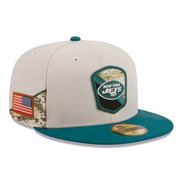 New York Jets 2023 NFL Salute to Service New Era 59FIFTY Fitted Cap product photo
