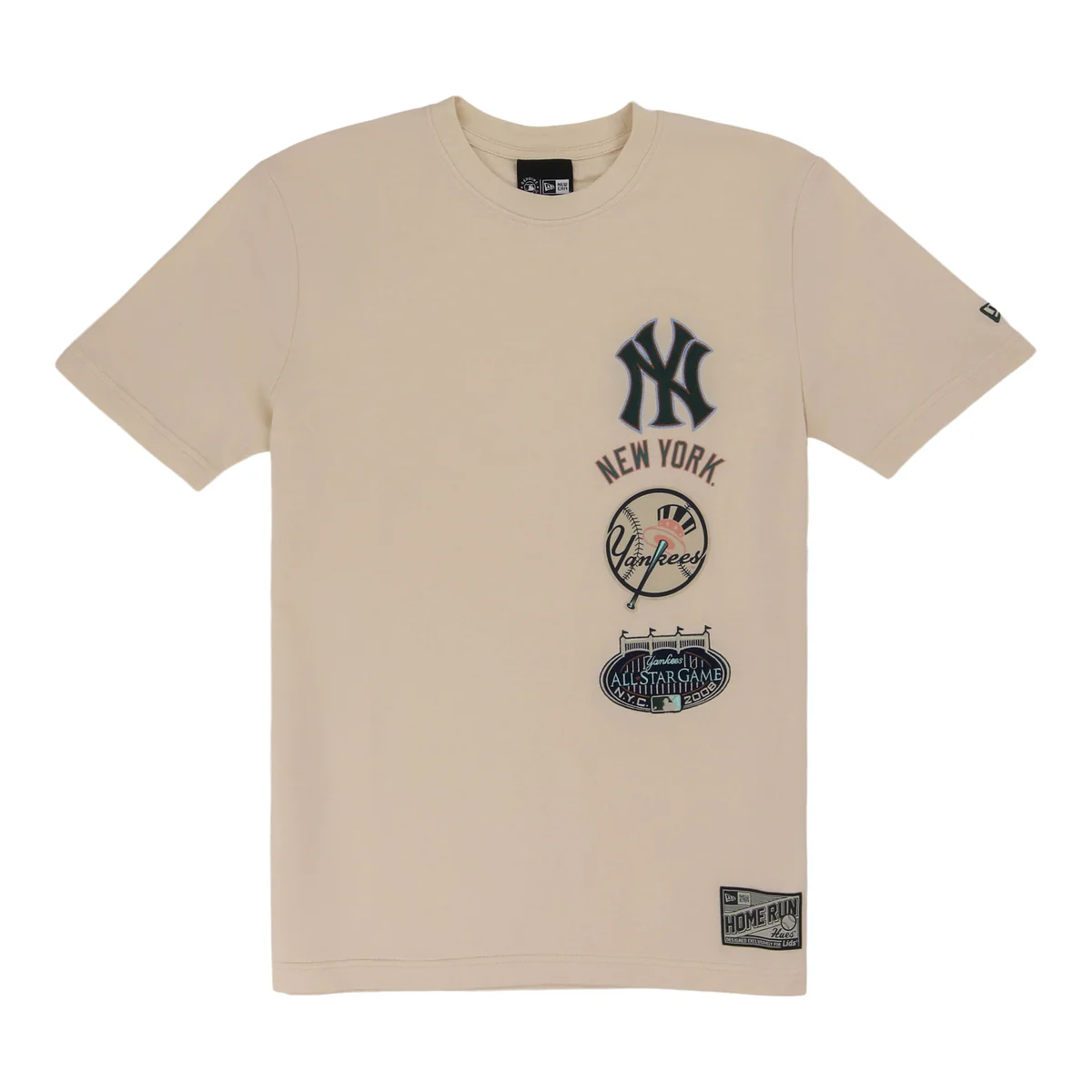 New York Yankees Spring Color Collection New Era Stacked Tee front view