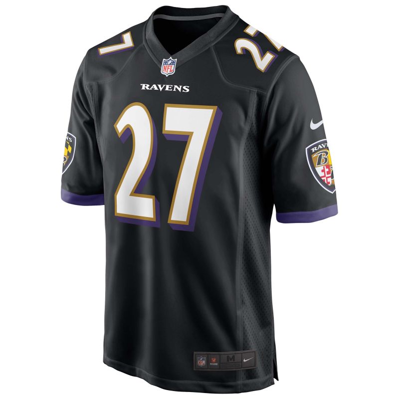 J.K. Dobbins #27 Baltimore Ravens Nike Game NFL Jersey Alternate Schwarz view 2