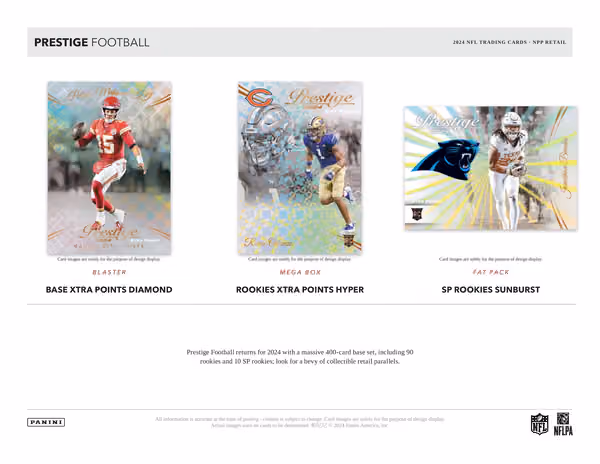 2024 Panini Prestige NFL Football Mega Box view 2