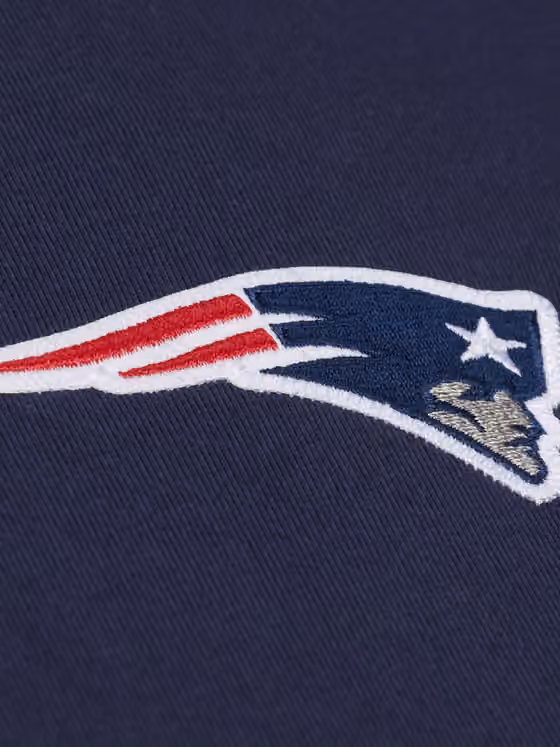 Tom Brady #12 New England Patriots Photo NFL T-Shirt Navy view 3