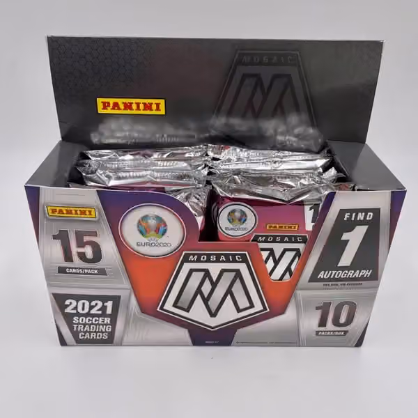 2020/21 Panini Mosaic UEFA Euro 2020 Soccer Hobby Pack view 2