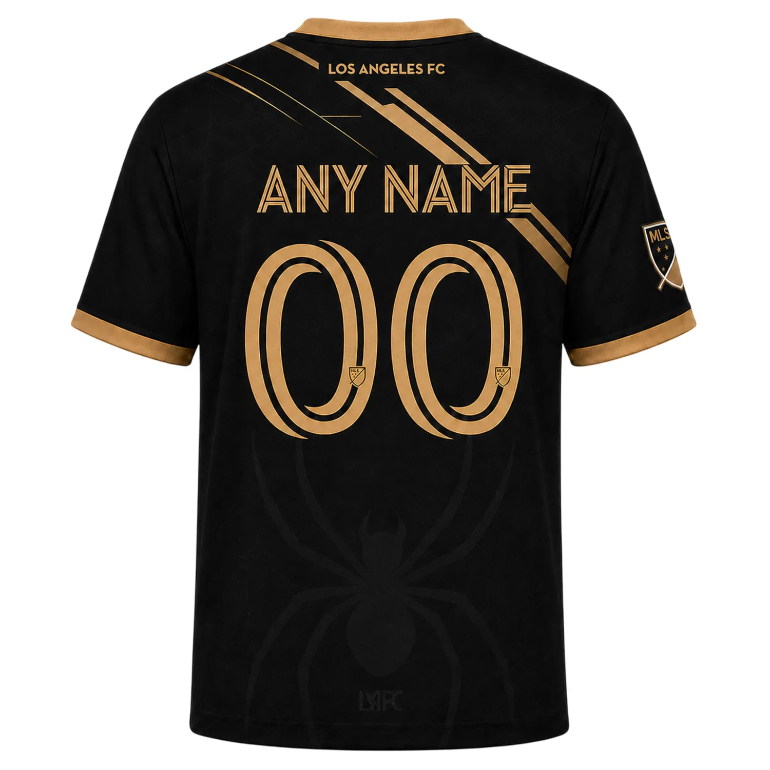 Los Angeles FC Spiderman Custom Jersey – Special Minimal Gold Kit