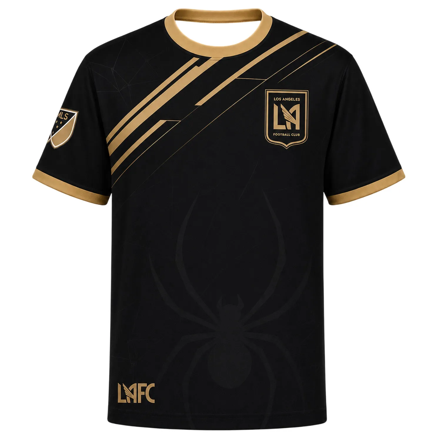 Los Angeles FC Spiderman Custom Jersey – Special Minimal Gold Kit