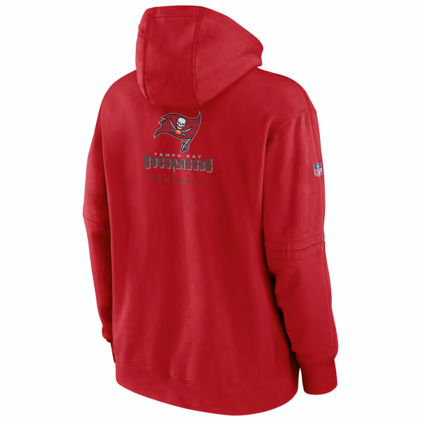 Tampa Bay Buccaneers 2023 NFL Sideline Nike Club Hoodie Red view 3