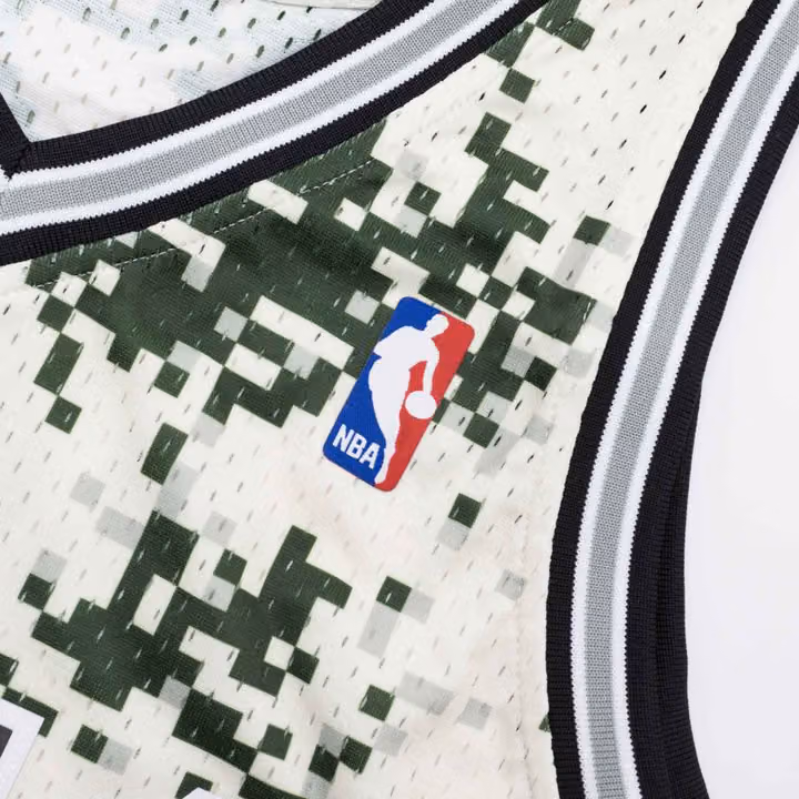 Tim Duncan #21 San Antonio Spurs 2013-14 Mitchell & Ness Swingman NBA Jersey Camo view 5