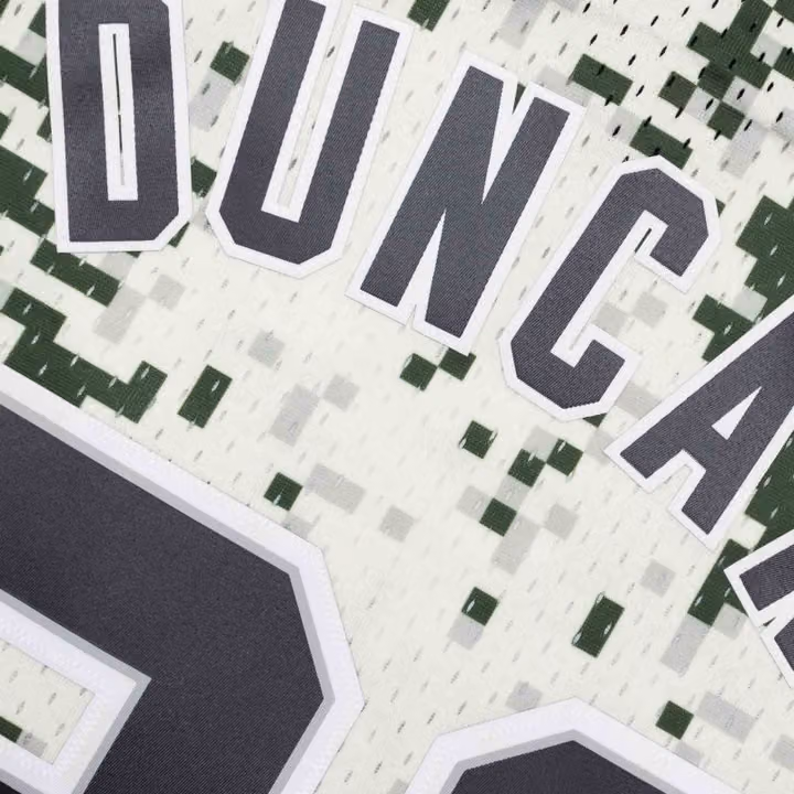 Tim Duncan #21 San Antonio Spurs 2013-14 Mitchell & Ness Swingman NBA Jersey Camo view 6