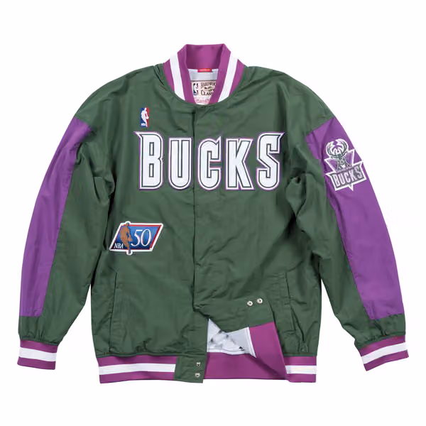 Milwaukee Bucks 1996-97 Authentic Warm Up Mitchell & Ness NBA Jacket view 1