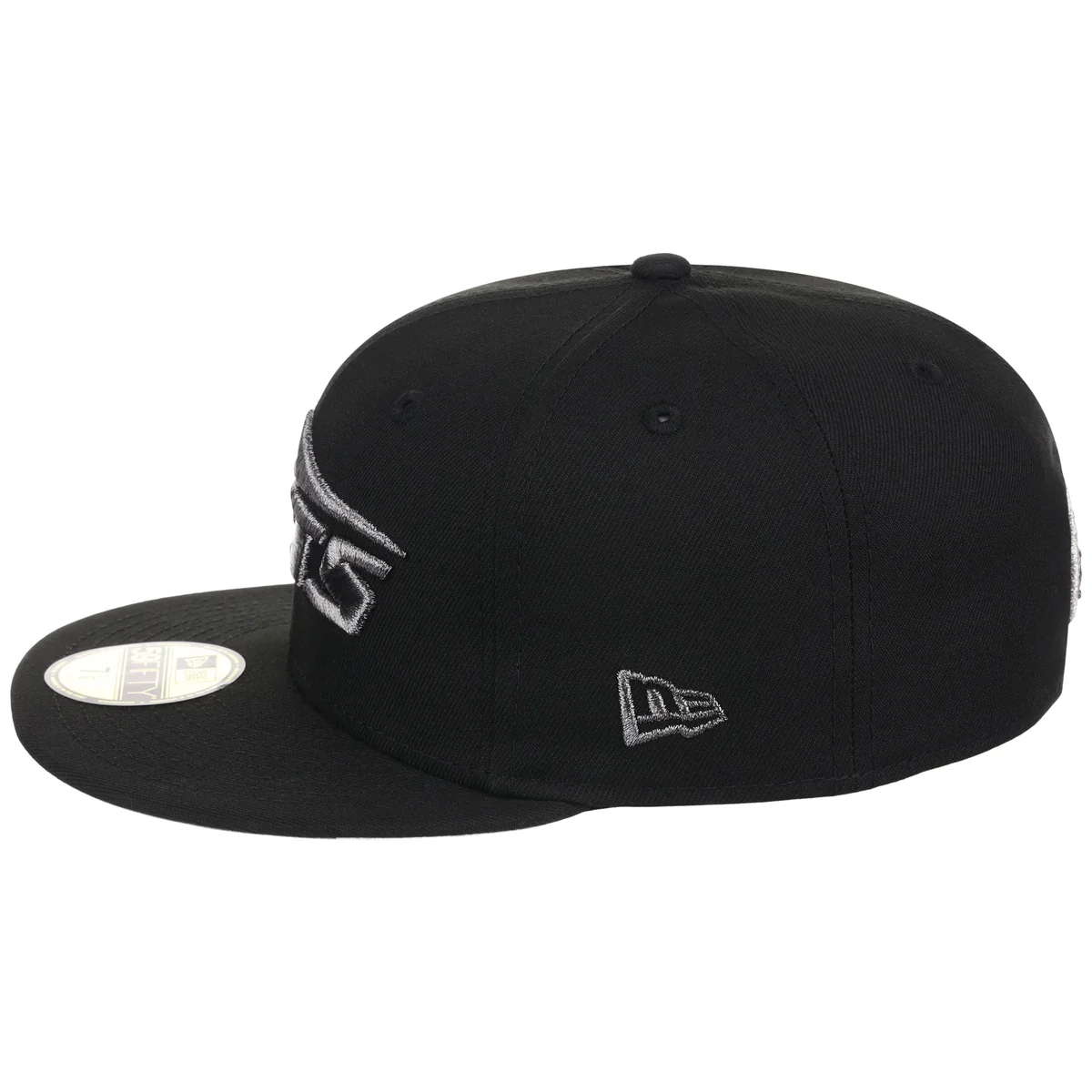 New York Jets NFL Liquid Titanium New Era 59FIFTY detail view