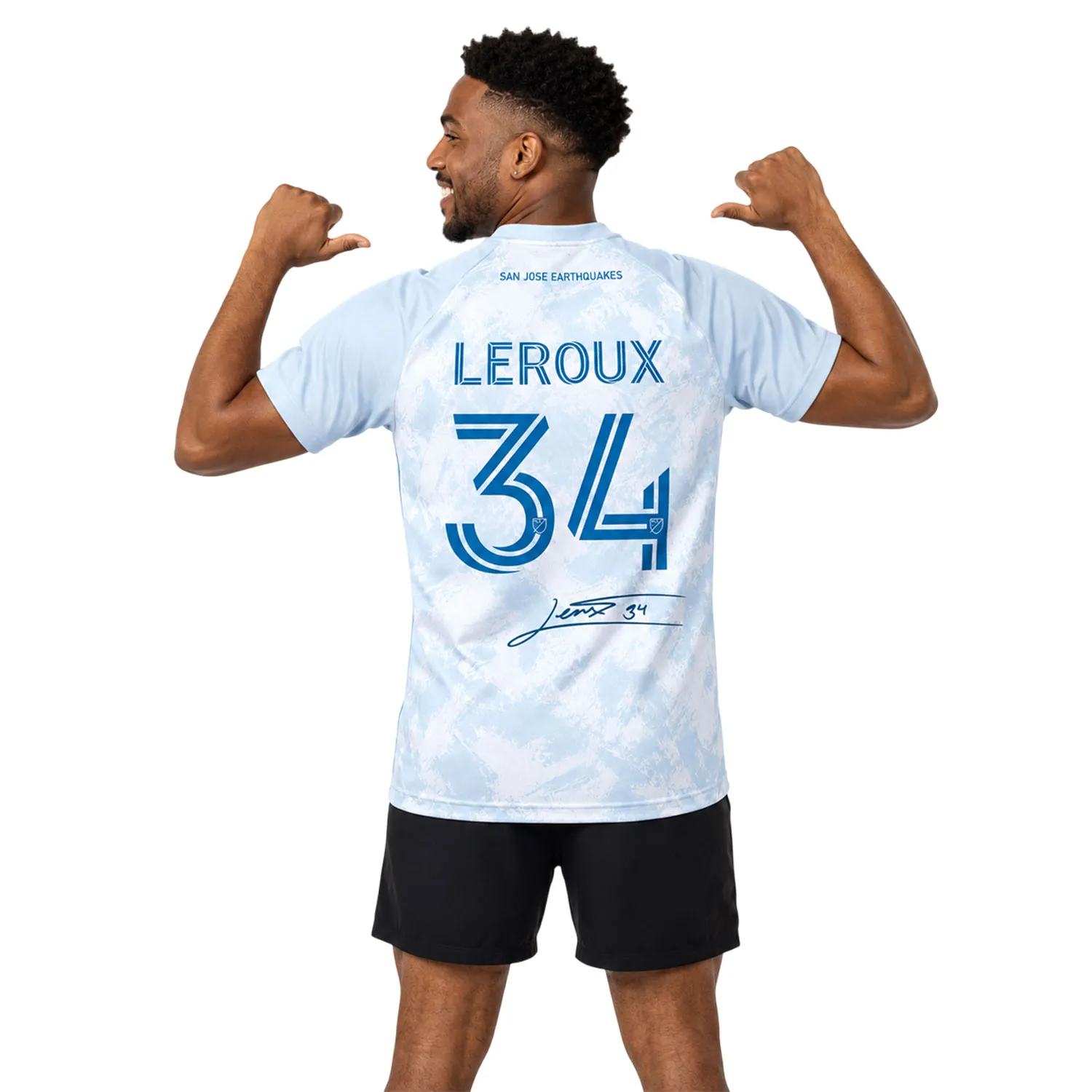 Beau Leroux Soccer Kit Signature San Jose Quakes Jersey