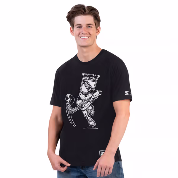 New York Rangers Starter BLACK ICE NHL T-Shirt view 1