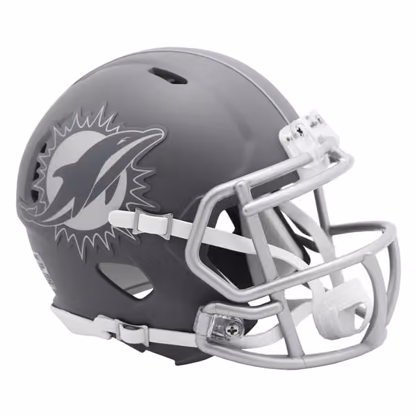 Miami Dolphins Slate Alternate NFL Speed Mini Helmet view 1