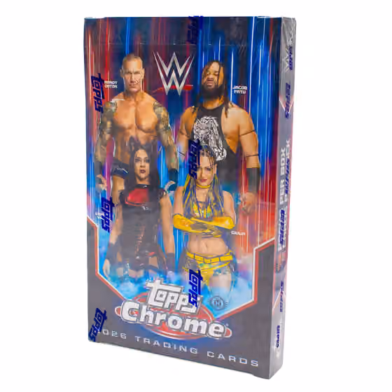 2026 Topps Chrome WWE Wrestling Hobby Box view 1