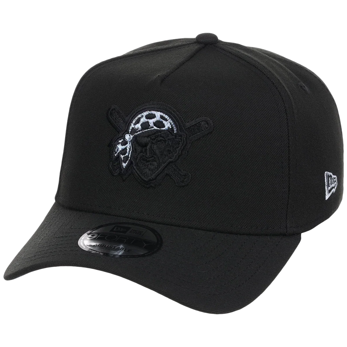 Pittsburgh Pirates MLB Black Sky FASHION CORE New Era 9FORTY A-Frame detail view