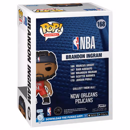 Funko POP! #168 Brandon Ingram New Orleans Pelicans Vinyl NBA Figure view 2