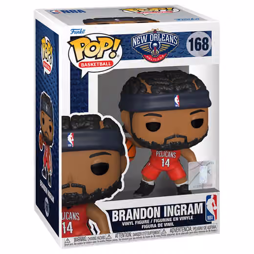 Funko POP! #168 Brandon Ingram New Orleans Pelicans Vinyl NBA Figure view 1