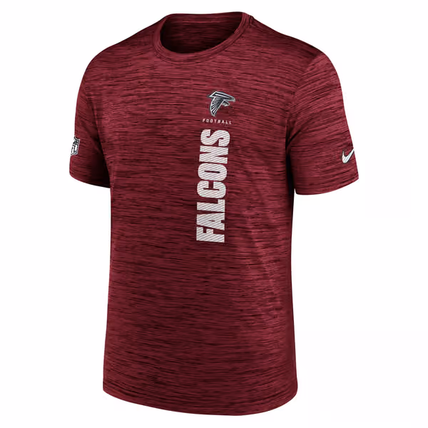 Atlanta Falcons 2024 NFL Sideline Nike Velocity Performance T-Shirt Red view 1