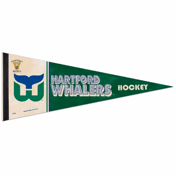 Hartford Whalers Premium Vintage NHL Pennant view 1