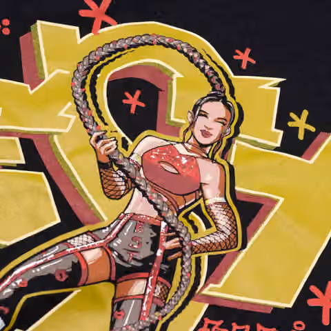 Bianca Belair WWE Superstar T-Shirt Black view 3