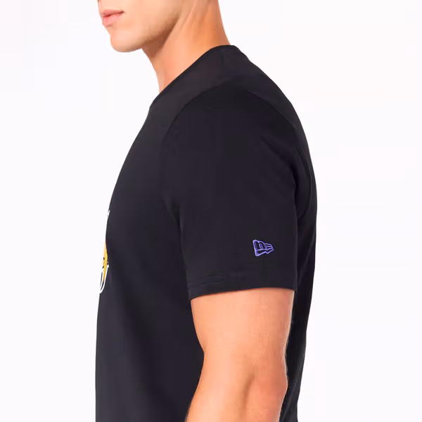 Minnesota Vikings Team Logo Football NFL T-Shirt Black view 4