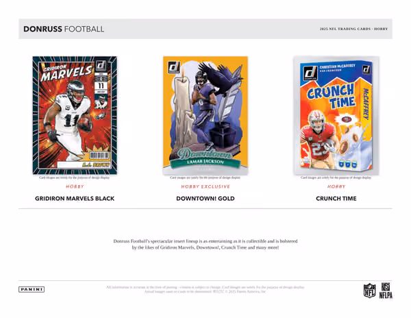 2025 Panini Donruss Football NFL Hobby Box view 4