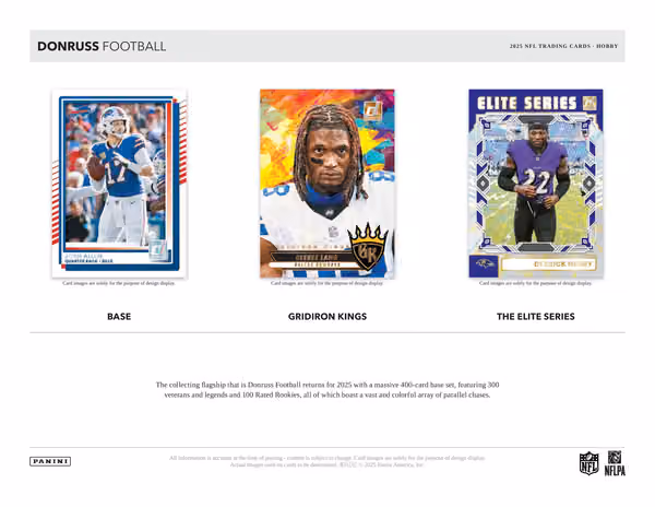 2025 Panini Donruss Football NFL Hobby Box view 2