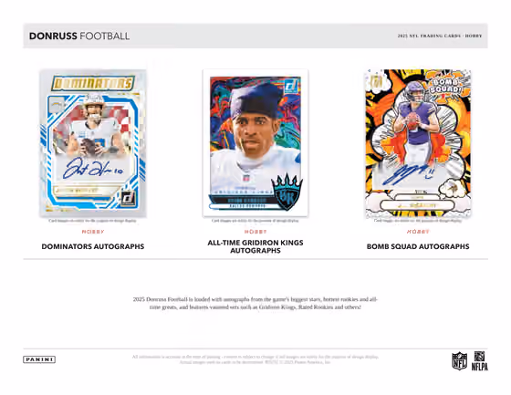 2025 Panini Donruss Football NFL Hobby Box view 3