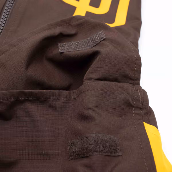 San Diego Padres MLB Quarter Zip Windbreaker Jacket Brown view 5