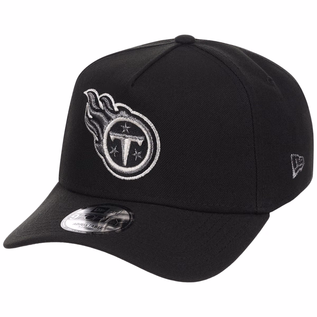 Tennessee Titans NFL Liquid Titanium New Era 9FORTY detail view