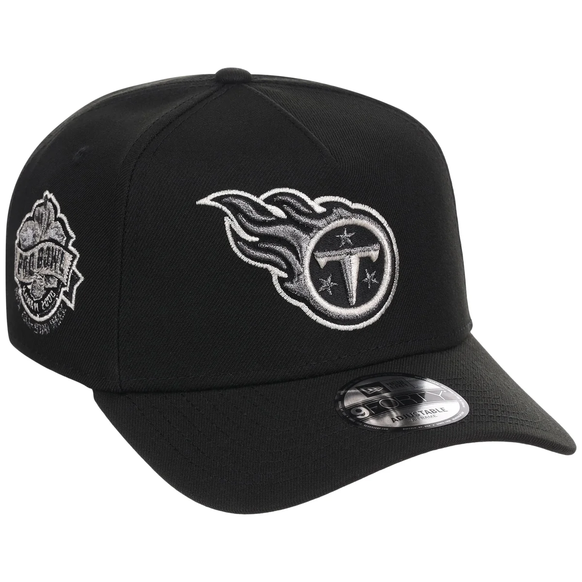 Tennessee Titans NFL Liquid Titanium New Era 9FORTY front view