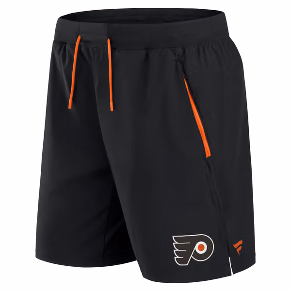 Philadelphia Flyers 2024/25 Authentic Pro Locker Room NHL Shorts Black view 2
