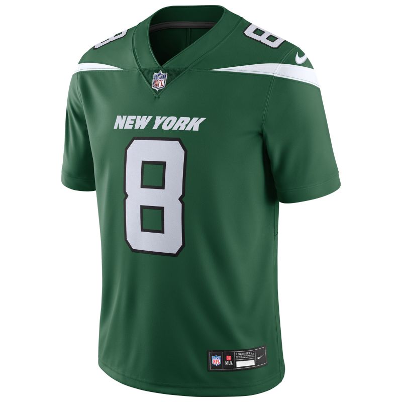 Aaron Rodgers #8 New York Jets Nike Vapor Untouchable Limited NFL Jersey Green view 2