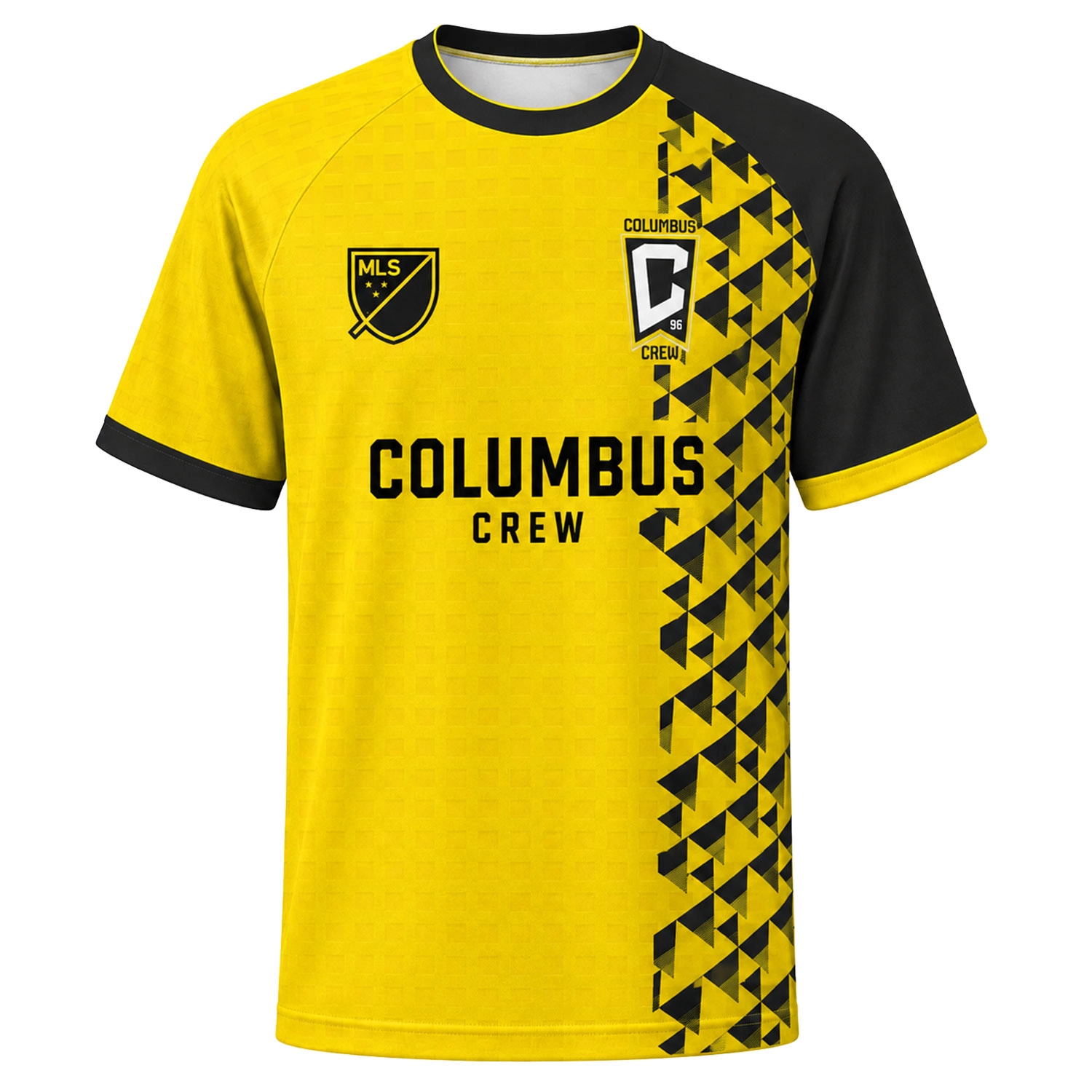 Custom Columbus Crew Jersey – Impressive Geometric Gold Style