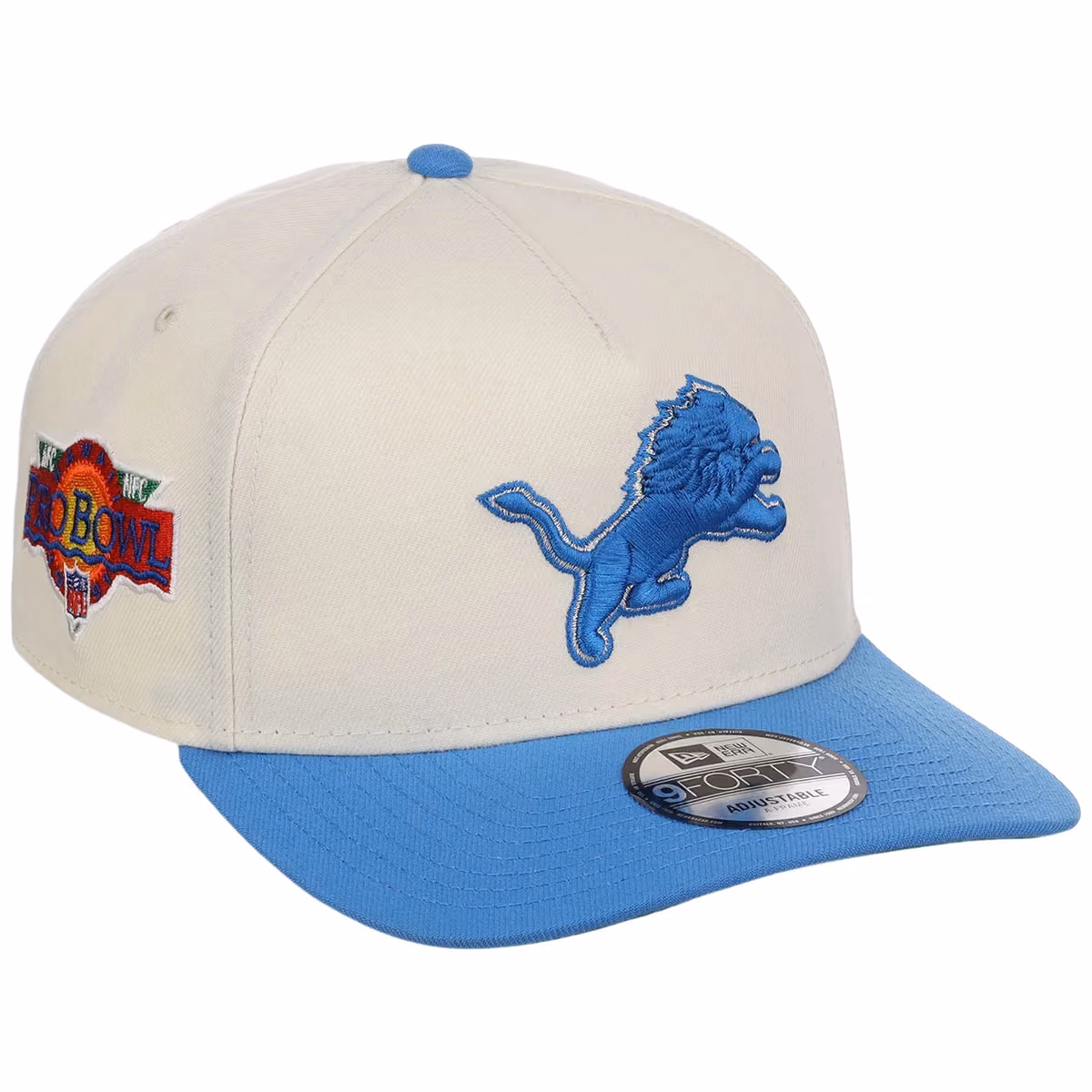 Detroit Lions NFL Chrome OTC New Era 9FORTY A-Frame front view