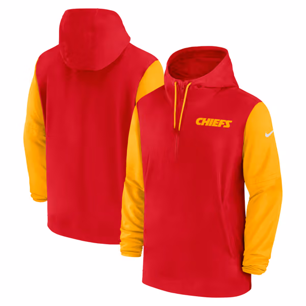 Kansas City Chiefs 2024 NFL Sideline Pre-Game Nike Lightweight Player Jacket Red view 1