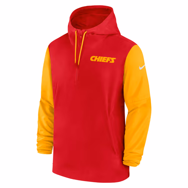 Kansas City Chiefs 2024 NFL Sideline Pre-Game Nike Lightweight Player Jacket Red view 2
