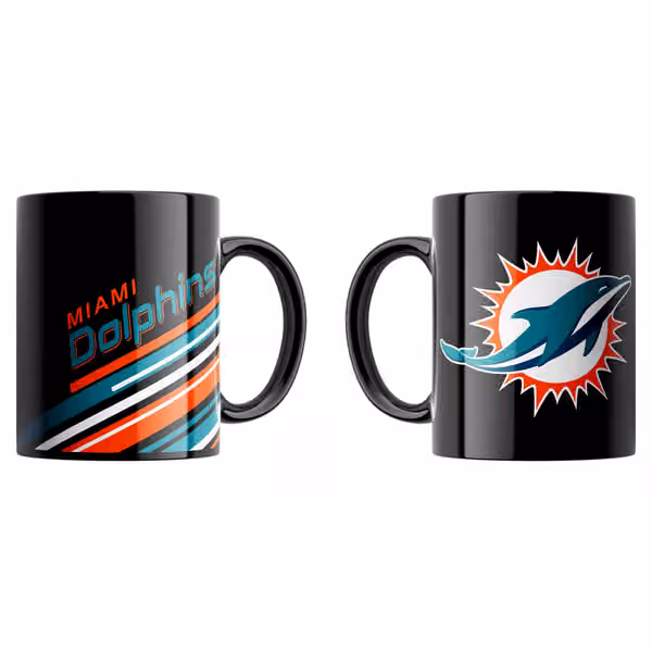 Miami Dolphins Stripes NFL Mug (330 ml) view 1