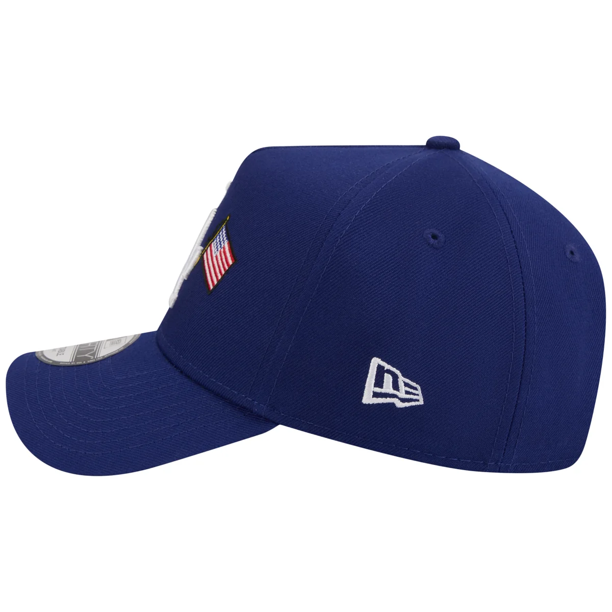 Los Angeles Dodgers Los Angeles Crown the City - JAPAN USA Flags - Royal/Royal New Era 9FORTY detail view