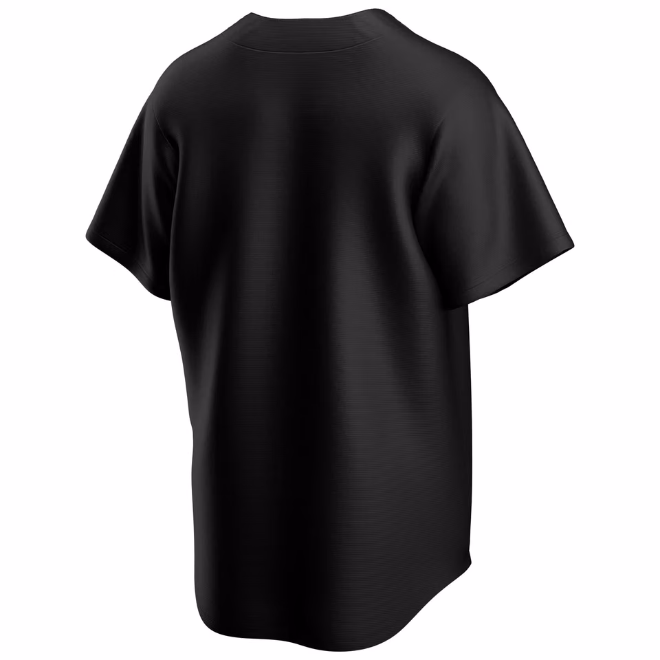 Tampa Bay Devil Rays Cooperstown Collection Nike MLB Jersey Black view 2