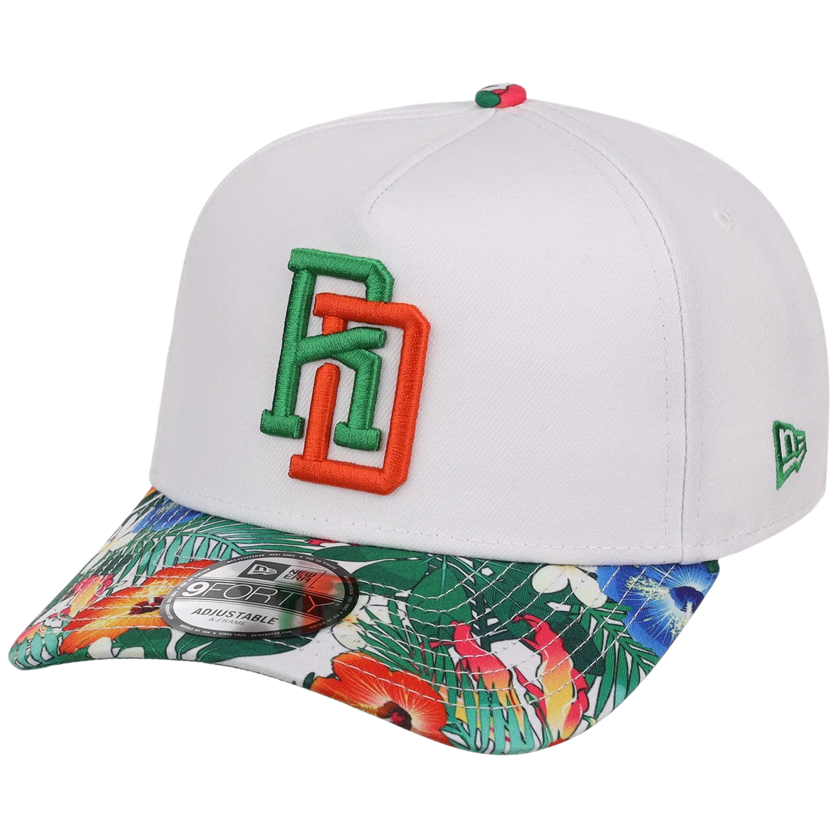 Dominican Republic Crown the Country: Dominican Republic New Era (White/Floral) detail view