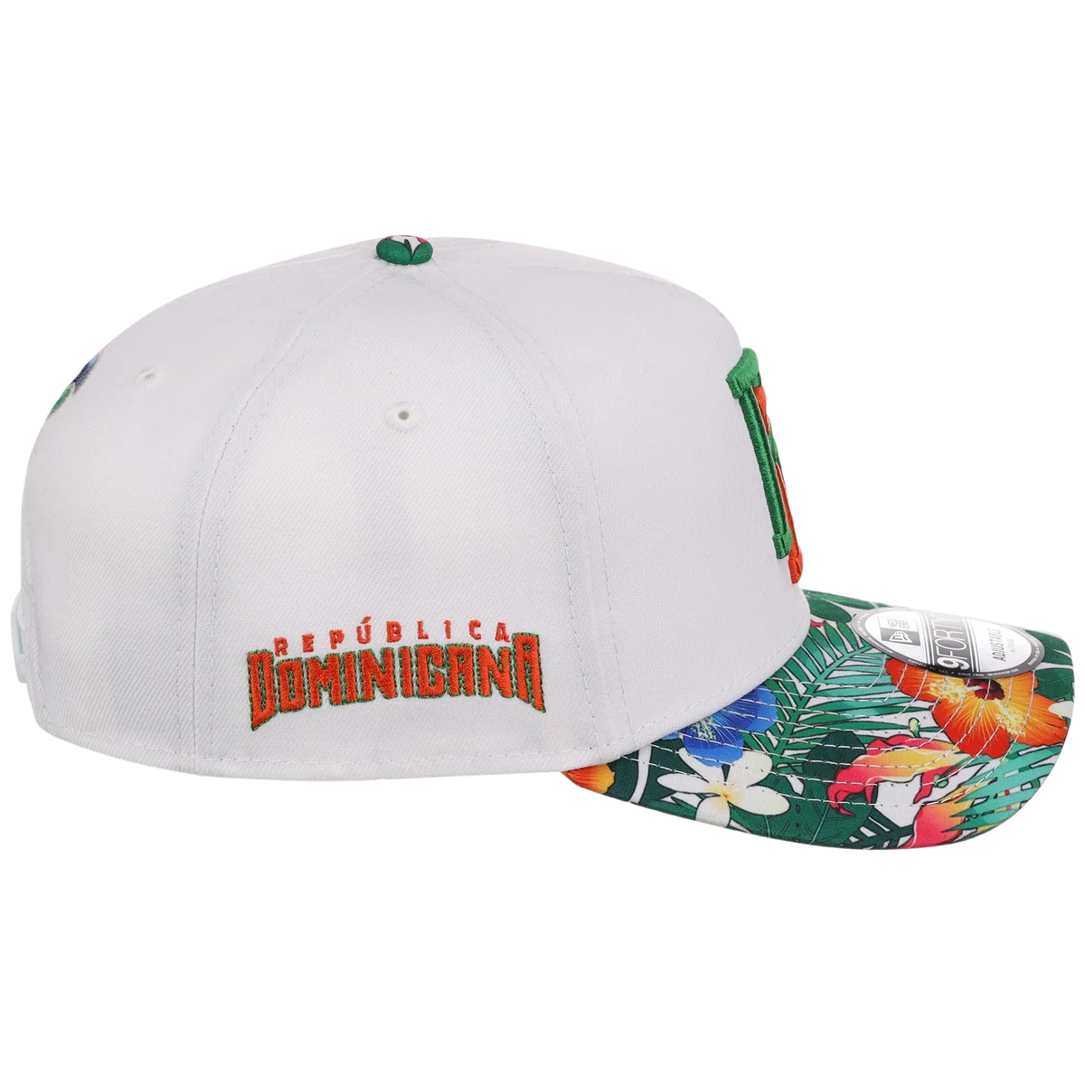 Dominican Republic Crown the Country: Dominican Republic New Era (White/Floral) detail view