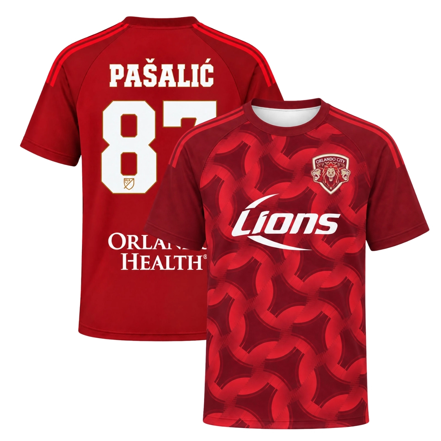 Marco Pasalic Orlando City SC Jersey Bold Red Archive