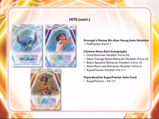 2026 topps Disney NEON Mega Box view 8