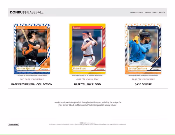 2024 Panini Donruss Baseball Blaster Box view 3